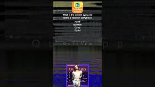 Python What is the correct syntax to define a function in Python
