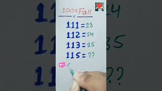 100 '/. Fail  #trickymaths#trickyquestions#braintest#knowledgetest #mathematic #puzzlechallenges