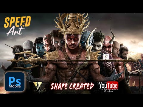 How I Transform Shape Created Characters into Stunning Visuals! Photoshop #edit #viral