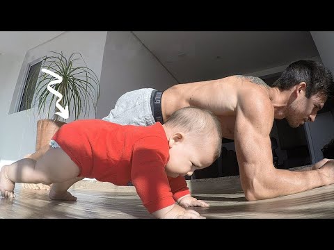 Here FULL of LOVE   Dad and baby, the combination of silly and funny