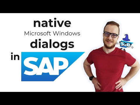 How Show native Microsoft Windows dialogs works in SAP?