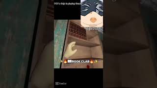 he just wana go to book club :(