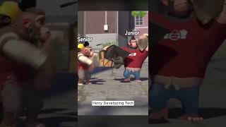 Junior vs Senior Developer 💻 HTML & CSS3 | ⚡ Skill Showdown 🌟 #shorts #shortsvideo #video #fyp #ai