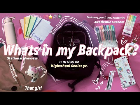 🎀📓Back to School *Whats in my backpack*-THAT GIRL-essentials(Notebooks, pens, cases, stuff..)2024
