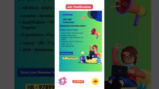 Job Vacancy l Job Fair l Fresher Job l Chennai Job l Walk-In #jobvacancy #jobsearch #jobs #job #yt