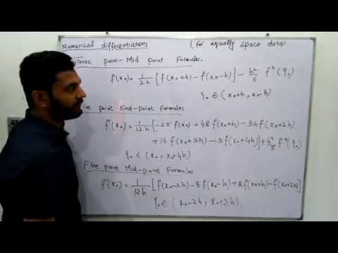 Numerical Differentiation in hindi