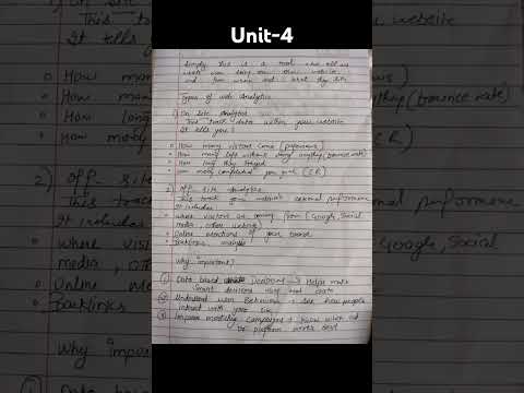 ptu syllabus|Digital marketing| handwritten notes| unit-4|#handwriting #ptu#notes #exam