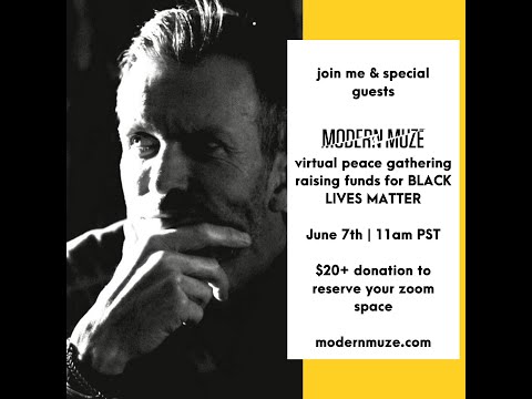 Peter Crone "THE MIND ARCHITECT" at the Modern Muze Peace Gathering supporting BLACK LIVES MATTER