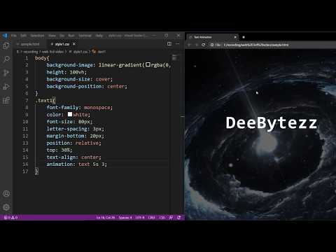 Text Animation using HTML and CSS - 2