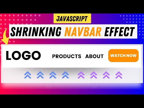 Shrink a Navbar on Scroll! - Easy JavaScript Effect