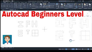 Autocad 2d Practice Drawing / Exercise 1 / Basic
