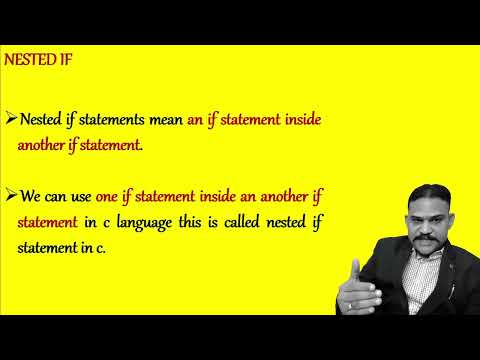 Nested If statement in C | Nested if