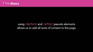 CSS - CSS Pseudo Elements