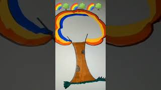 # rainbow tree 🌈🌳# shorts #learningwithfun