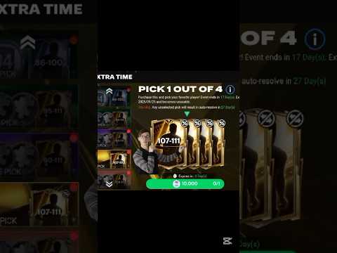 Extra Time Pick ⏲️ 🤪 😌  #fcmobile #esports #fifa #fifamobile
