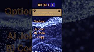 RIDDLE 1 #RiddleFun#BrainTeasers#MysteryMonday#PuzzleTime#RiddleChallenge#MindBenders#PuzzleSolvers