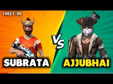 ajju bhai vs subrata 1vs1 clash squad mach