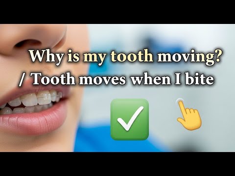 ✅ Why is my tooth moving? / Tooth moves when I bite 😳👈