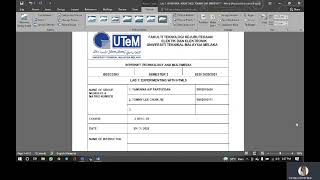 BEEC 2393 - LAB 1: HTML Demo Video (S1K2 Group 14)