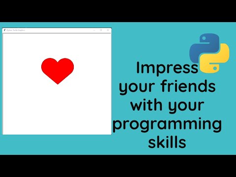 Drawing heart shape - Turtle module || Python || Turtle graphics
