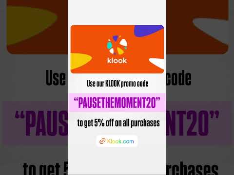 Use our KLOOK promo code “PAUSETHEMOMENT20” to get upto 5% to 10% off on all purchases.