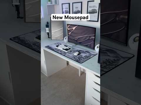 This new mousepad 😍 | #mousepad #pc #tech #pcsetup #setup #glassmousepad