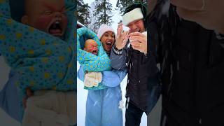Magical snowball trick gone wrong - Crybaby’s not impressed! 🎩😭❄️ @JokeriPokeriBox #crybaby