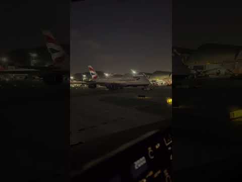 British airways A380 is pushing back from Tom Bradley international terminal,KLAX