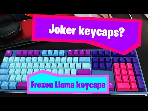 Unboxing Ducky One 2 Good in Blue keyboard + Frozen Llama + Joker keycaps