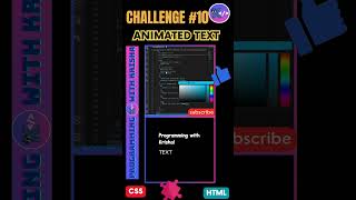 2 Amazing CSS Text Animations #cssanimation #csshovereffect #cssshorts