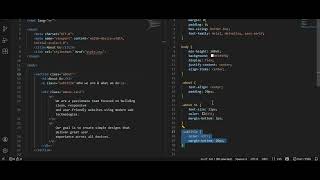 About us page with html or css