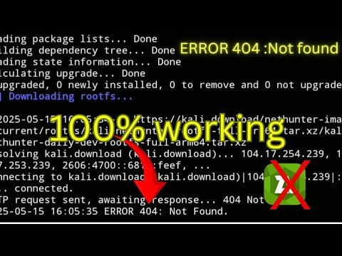 ERROR 404 Not found | Fix Nethunter (method 2/2)