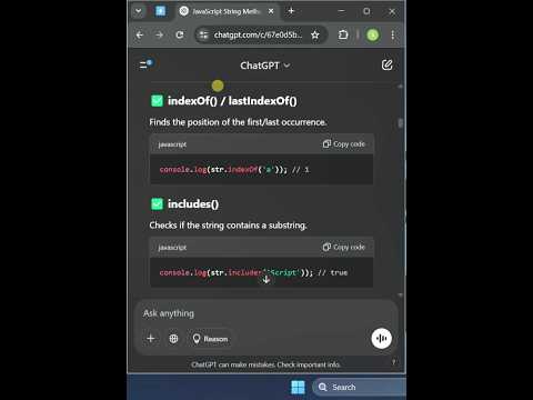 "JS String Magic 🪄 | Master indexOf(), slice(), trim() FAST! #Shorts" #coding #javascriptcoding