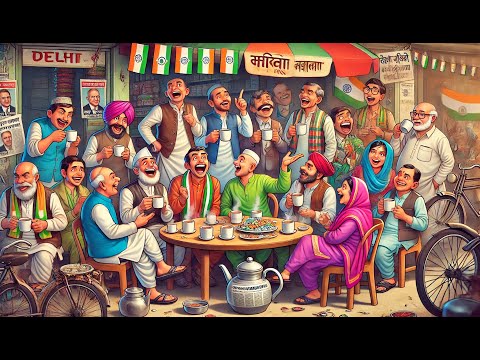 Dilli Chune Da Hungama" Delhi election ki garmi #trendingsong #viral #funnymemesong