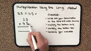 How to multiply 2-digit numbers using the long method (ages 8+ years)