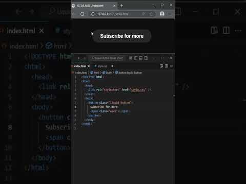 Liquid Button Hover Effect | CSS Magic!#WebDevelopment #CSS #Frontend #CreativeCoding   #Shorts