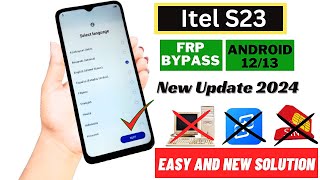 itel S23 Frp Bypass Android 12/13✅ New Trick 2024 | itel l (S665L) Google Account Bypass Withou Pc