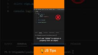 JavaScript Tips | Delete keyword