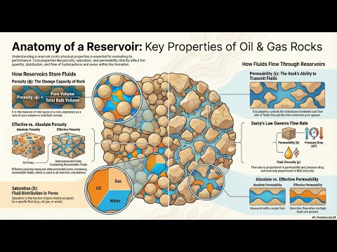 Reservoir Rock Properties Explained | Porosity, Permeability & Fluid Saturation