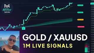 🔴Live GOLD 1-Minute Trading Signals - 1m XAUUSD Chart - Buy and Sell indicator