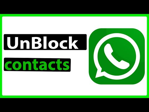 how to Unblock contacts in WhatsApp