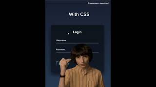 the power of CSS 😻 #webdesign #coding #programming #webdeveloper #login