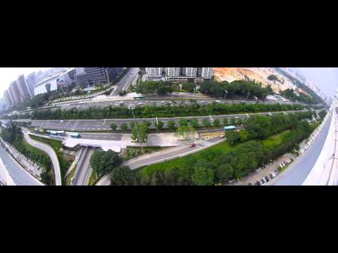 cctv panoramic view 180 degrees - city streets