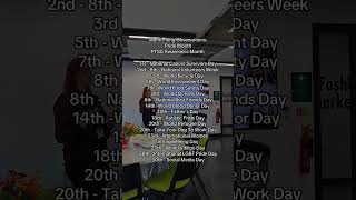 DATES for your DIARY in JUNE
