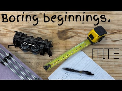 O Gauge Layout: Boring Beginnings