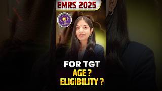 EMRS TGT Computer Science | Age Limit & Eligibility Criteria | EMRS Computer Teacher Vacancy 2025