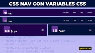 Tutorial Menú de Navegación Responsive con Flexbox y Variables CSS