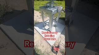Rotating Tower Base Ham Radio Install — First step! 😅 #RotatingTower #EngineeringLife #BuildItLive