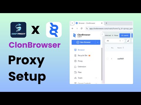 How to use Swiftproxy to configure ClonBrowser anti-detection browser