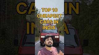 Top 10 Most Affordable Cars in India | Cheapest Cars in India🔥 #shorts #budgetcars #bestsellingcars